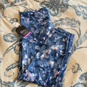 GAP Blue and Pink Camouflage Leggings